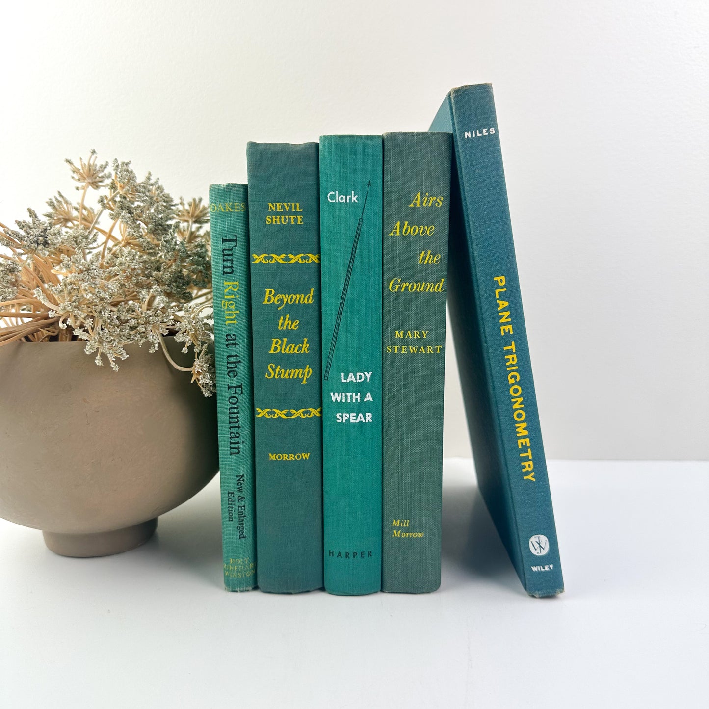Spring Book Decor
