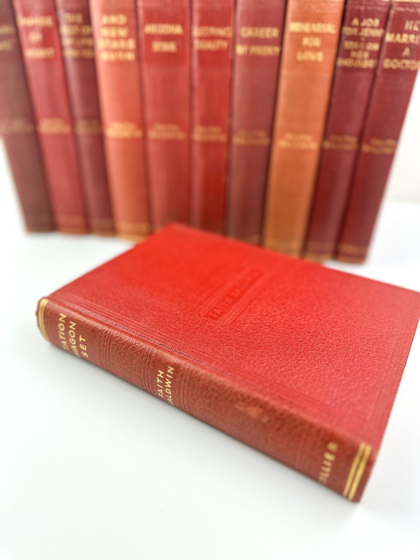 Red Book Set of Faith Baldwin Books