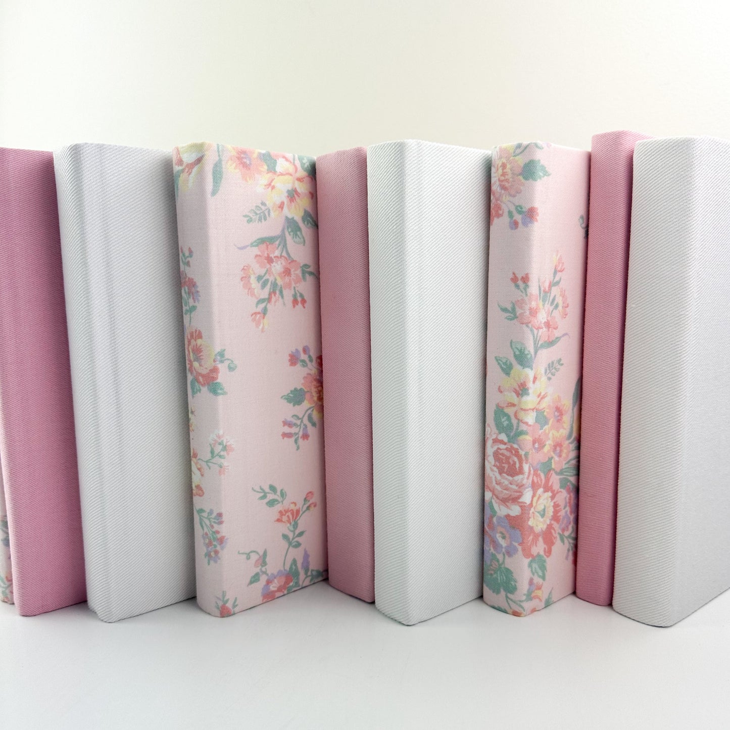 Pink Fabric Covered Book Set