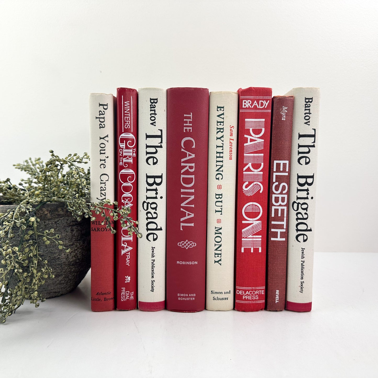 Red and White Books by Color