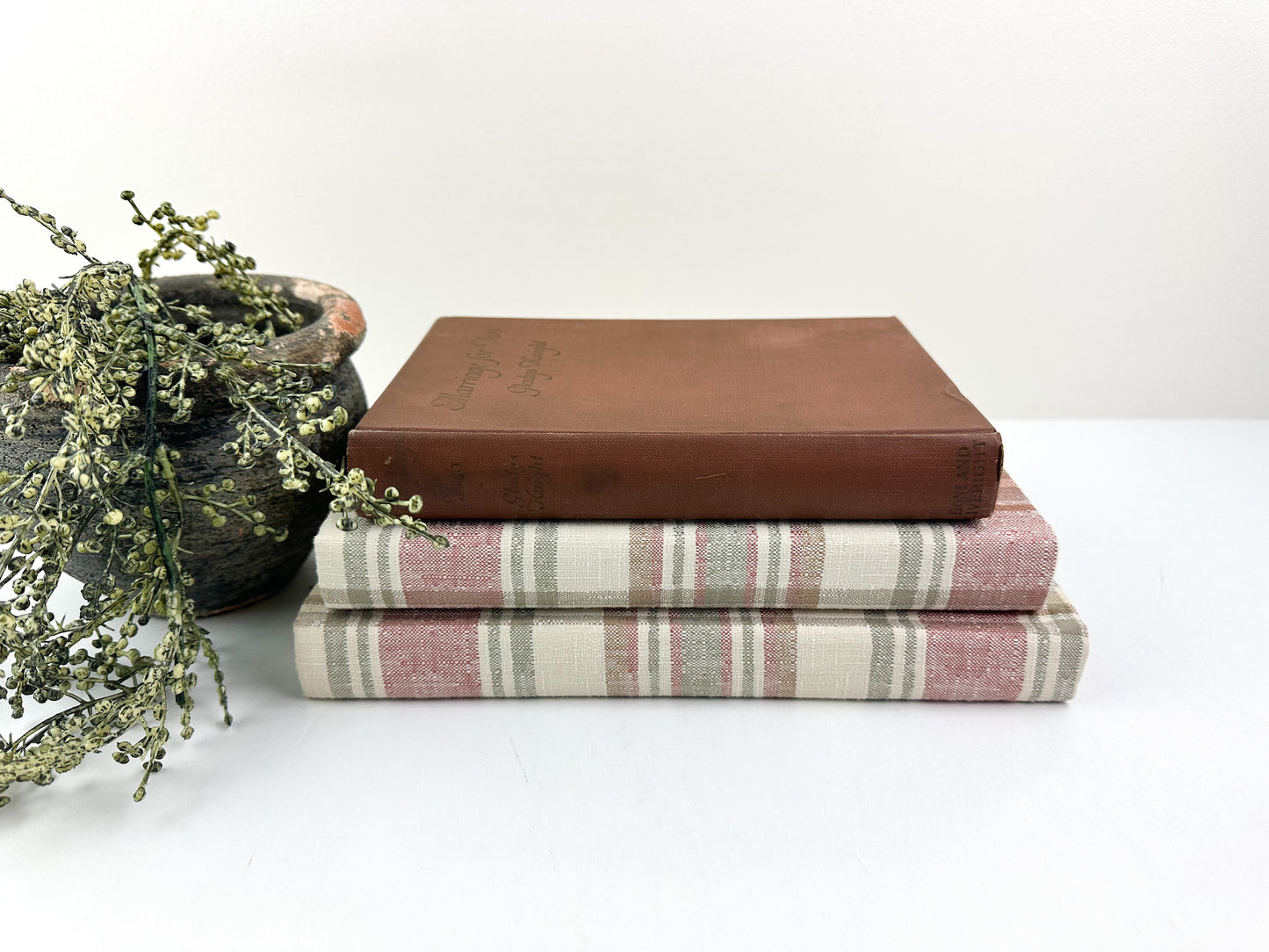 Brown and Cream Books