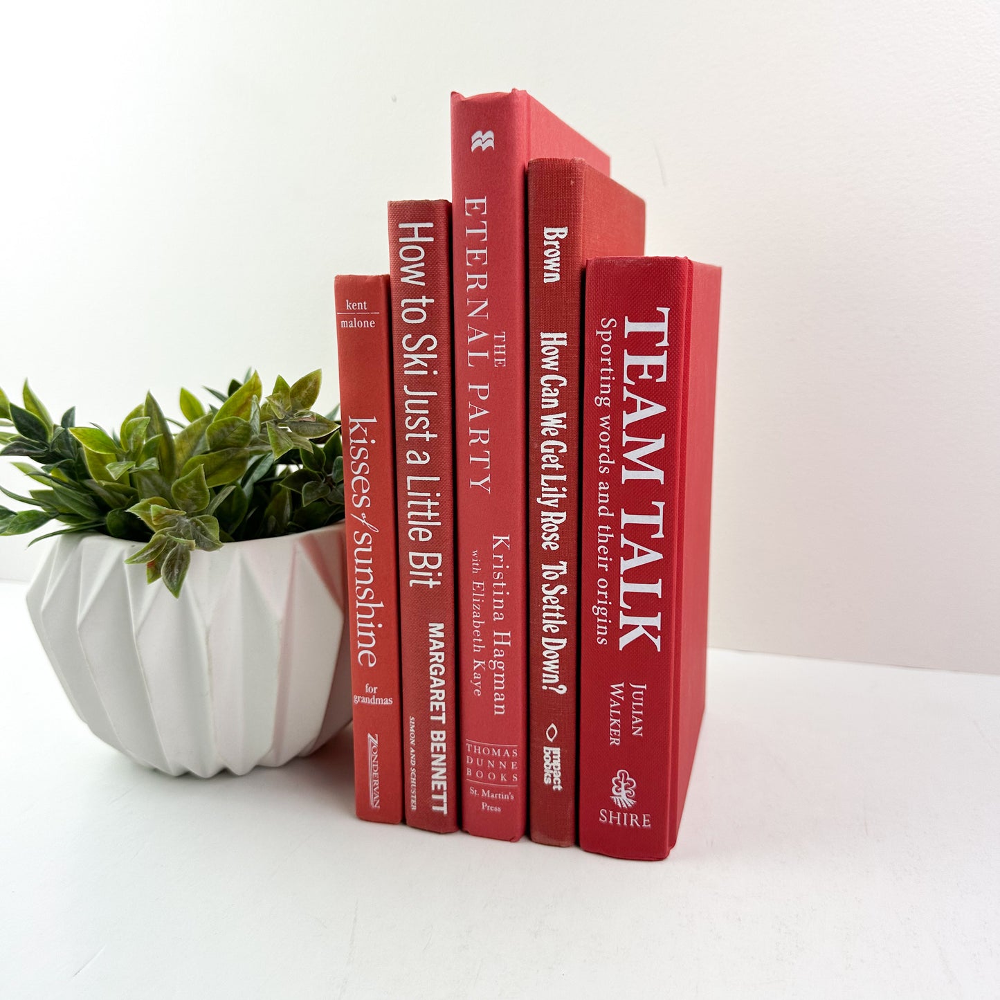 Red Decorative Books