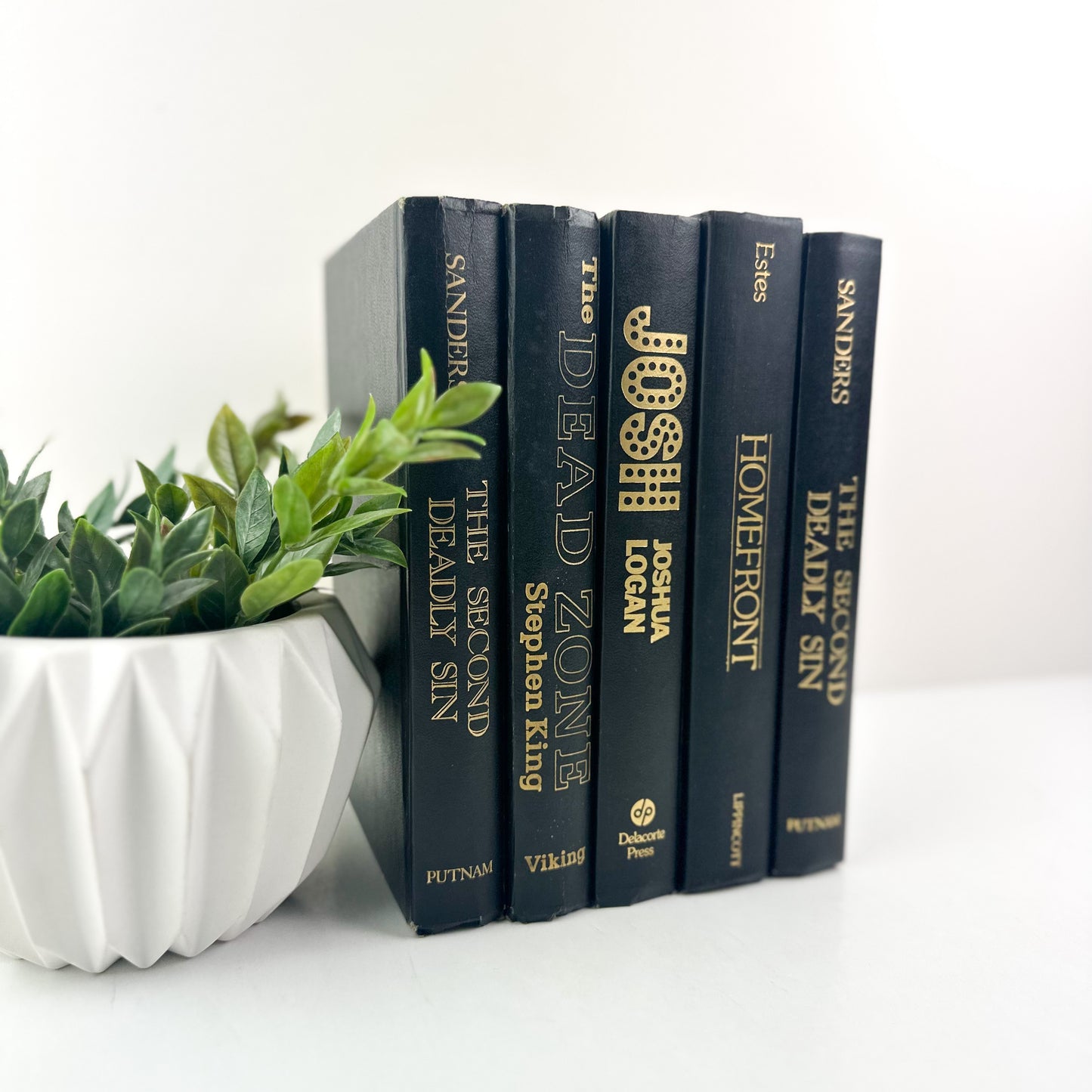 Black Bookshelf Decor
