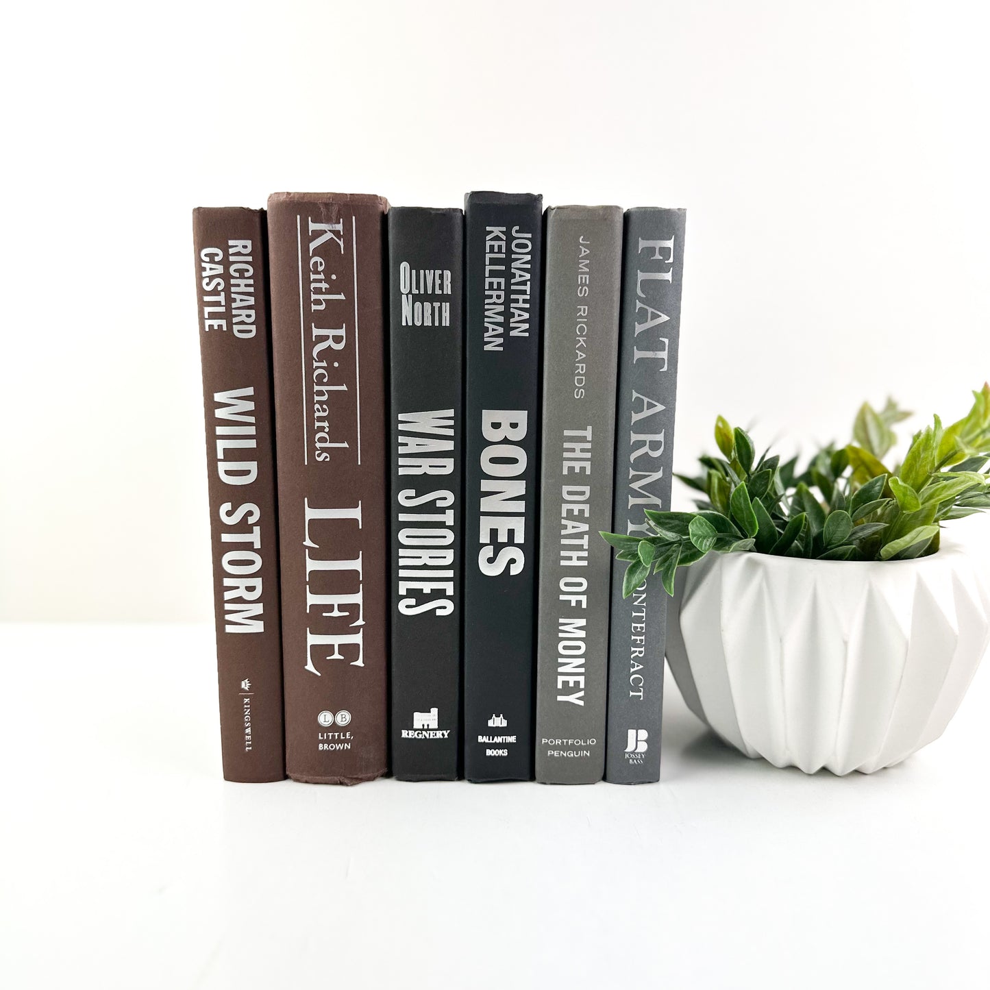 Brown, Gray, and Black Stack of Books