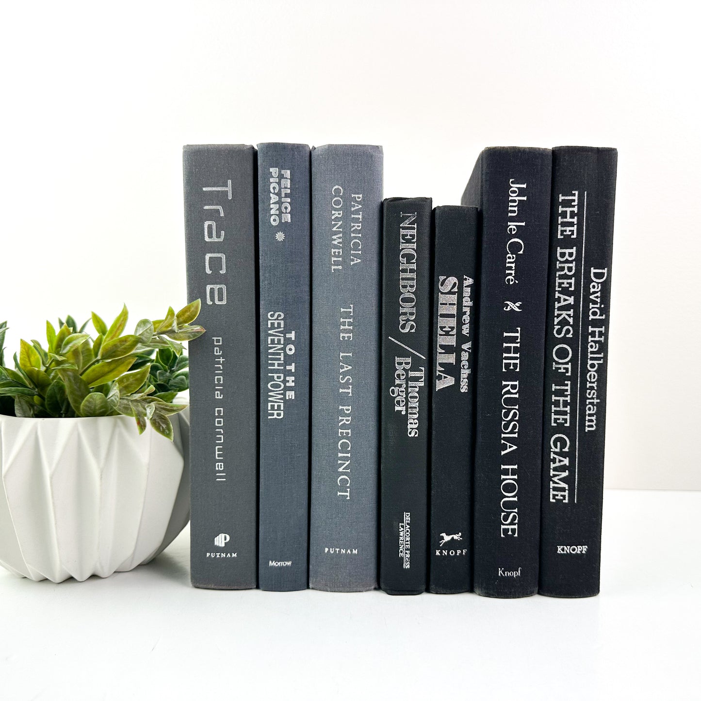 Gray and Black Book Decor