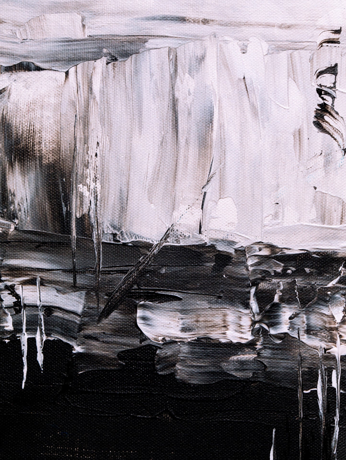 Black and White Abstract Art