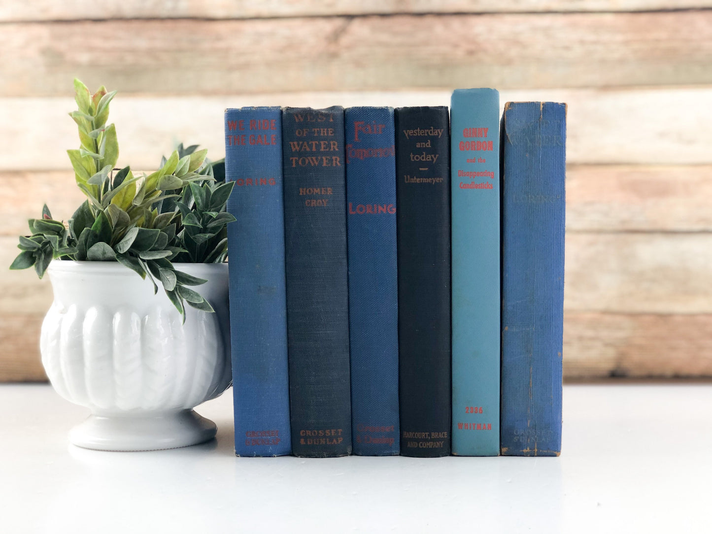 Blue and Orange Decorative Books