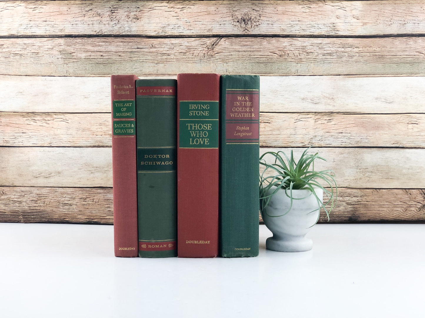 Red and Green Books by the Foot