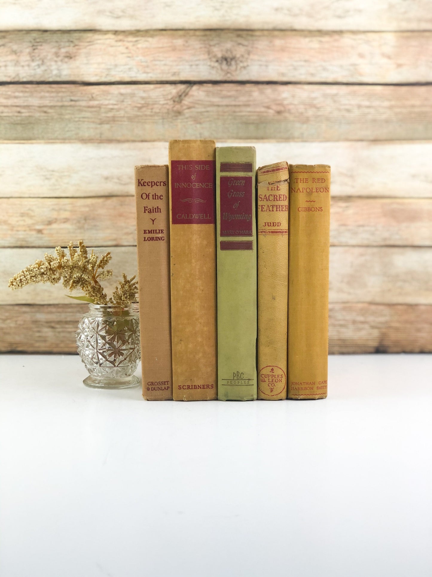 Red and Yellow Vintage Books