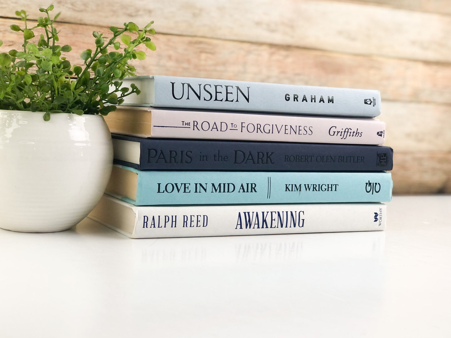Blue and Gray Decorative Books