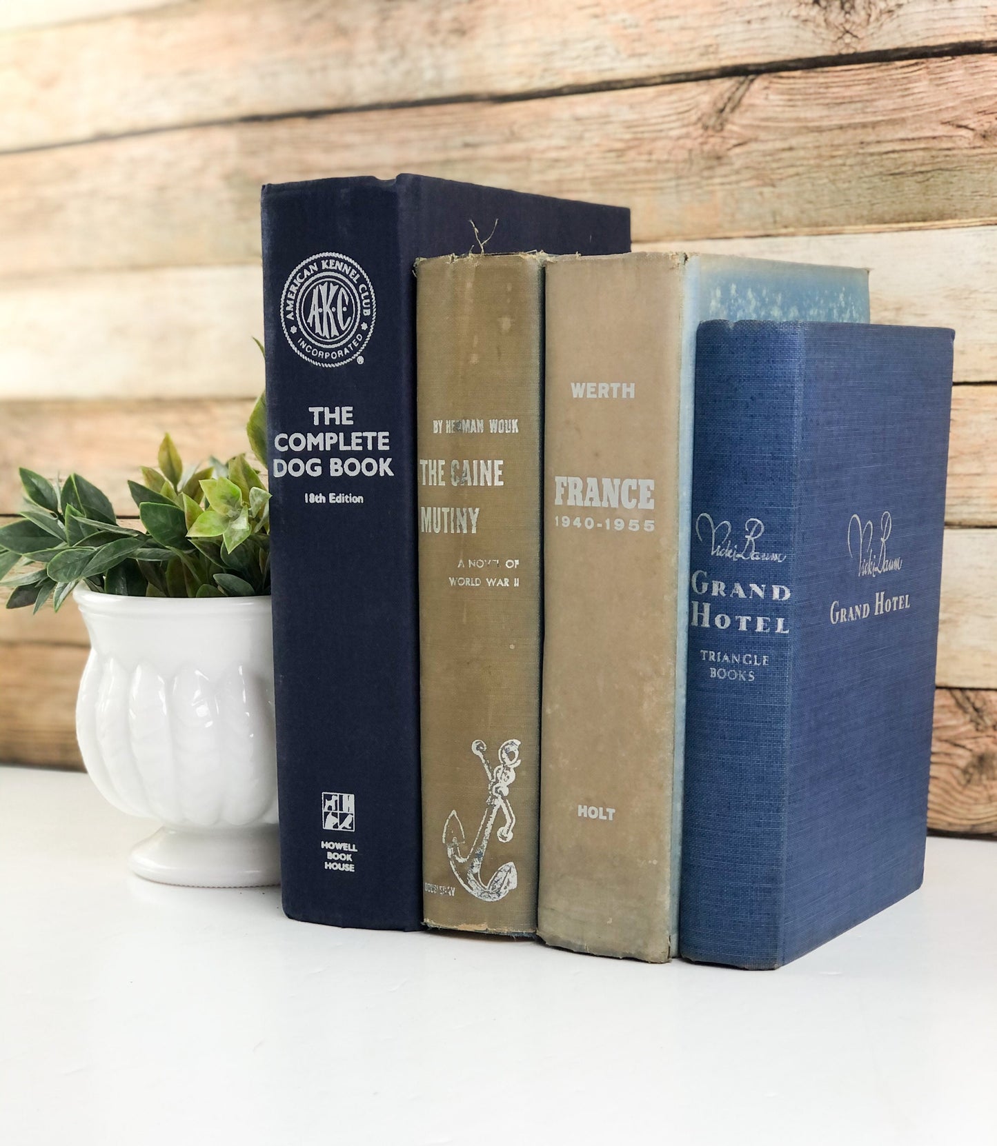 Blue and Tan Book Bundles