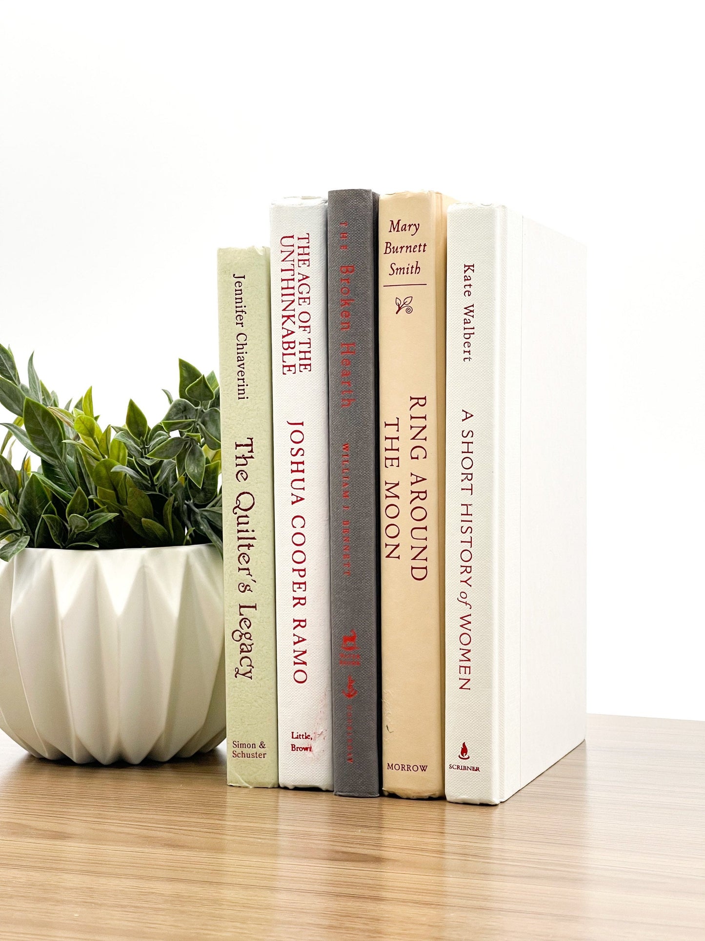 Red and Cream Decorative Books
