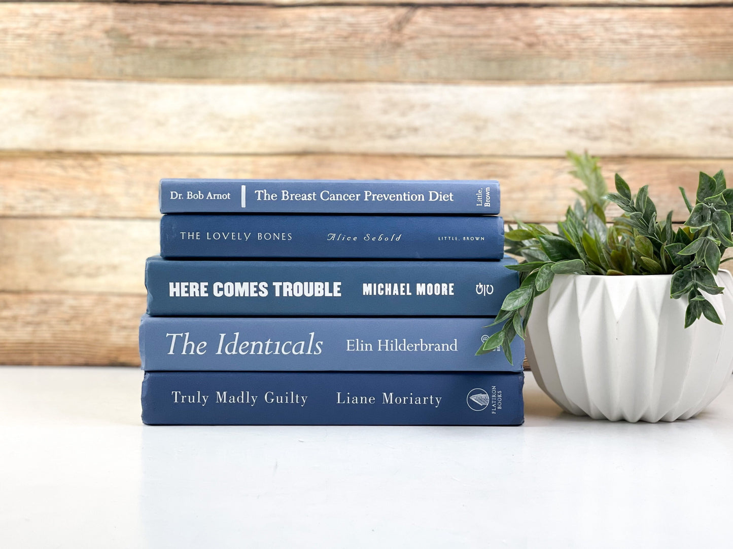Blue Stack of Books