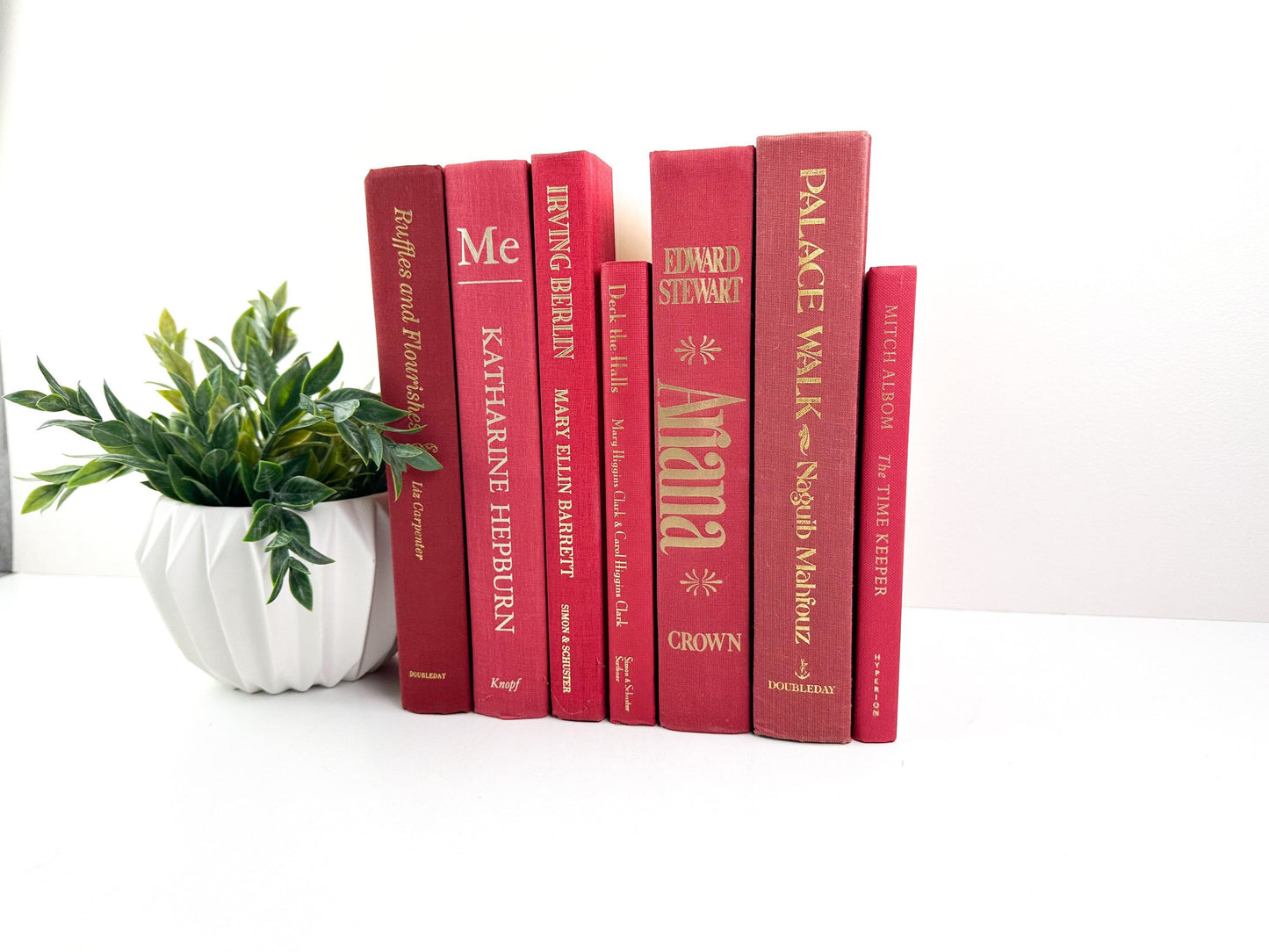 Red Decorative Book Set, Shelf Decor, Red Decor Christmas Decor, Mantel Decor, Red Book Set