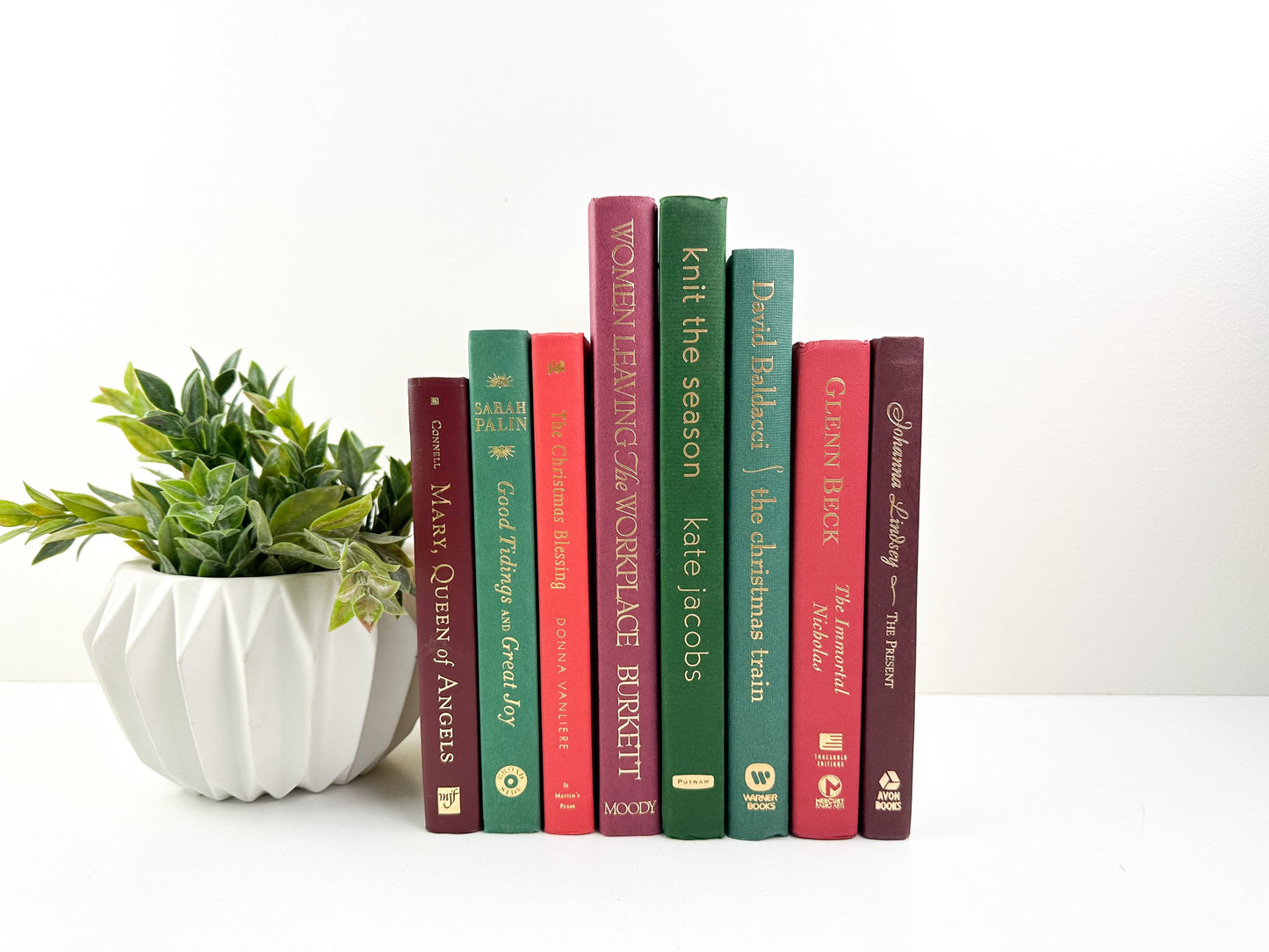 Red and Green Decorative Books