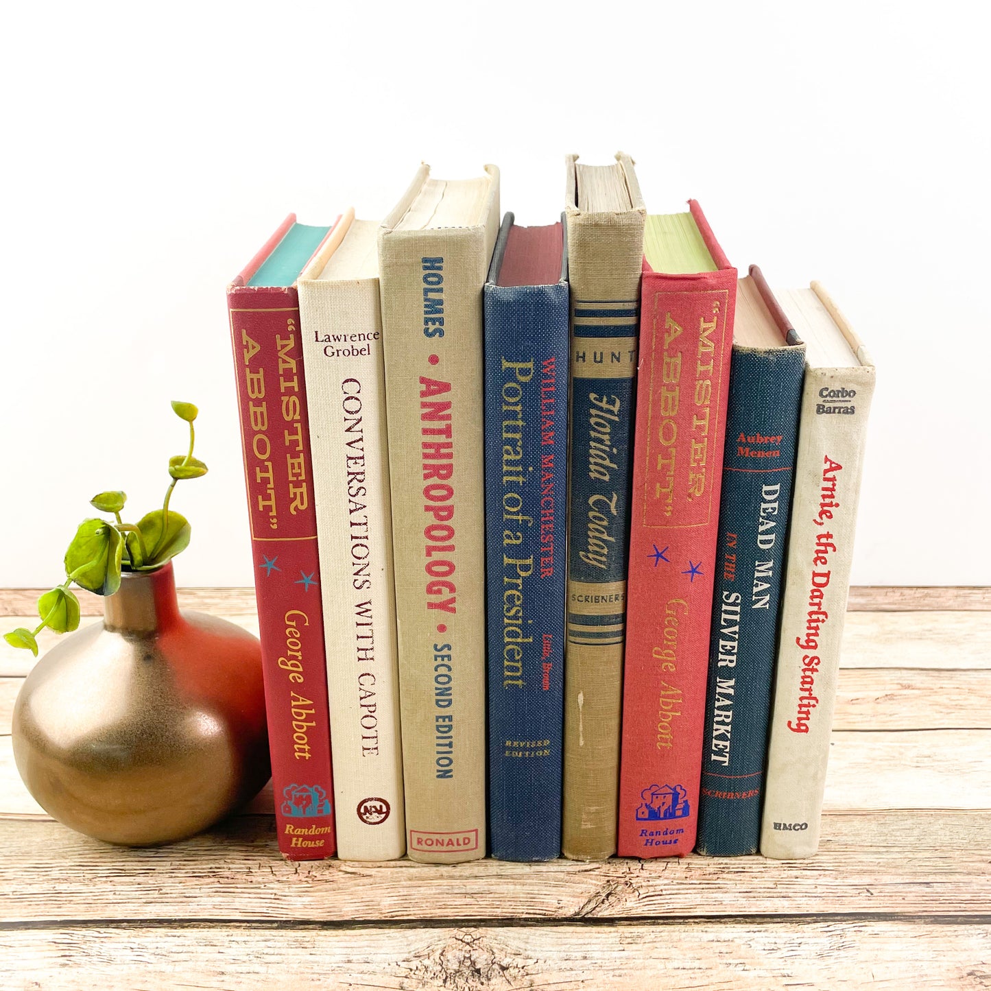 Patriotic Book Set for Home Decor