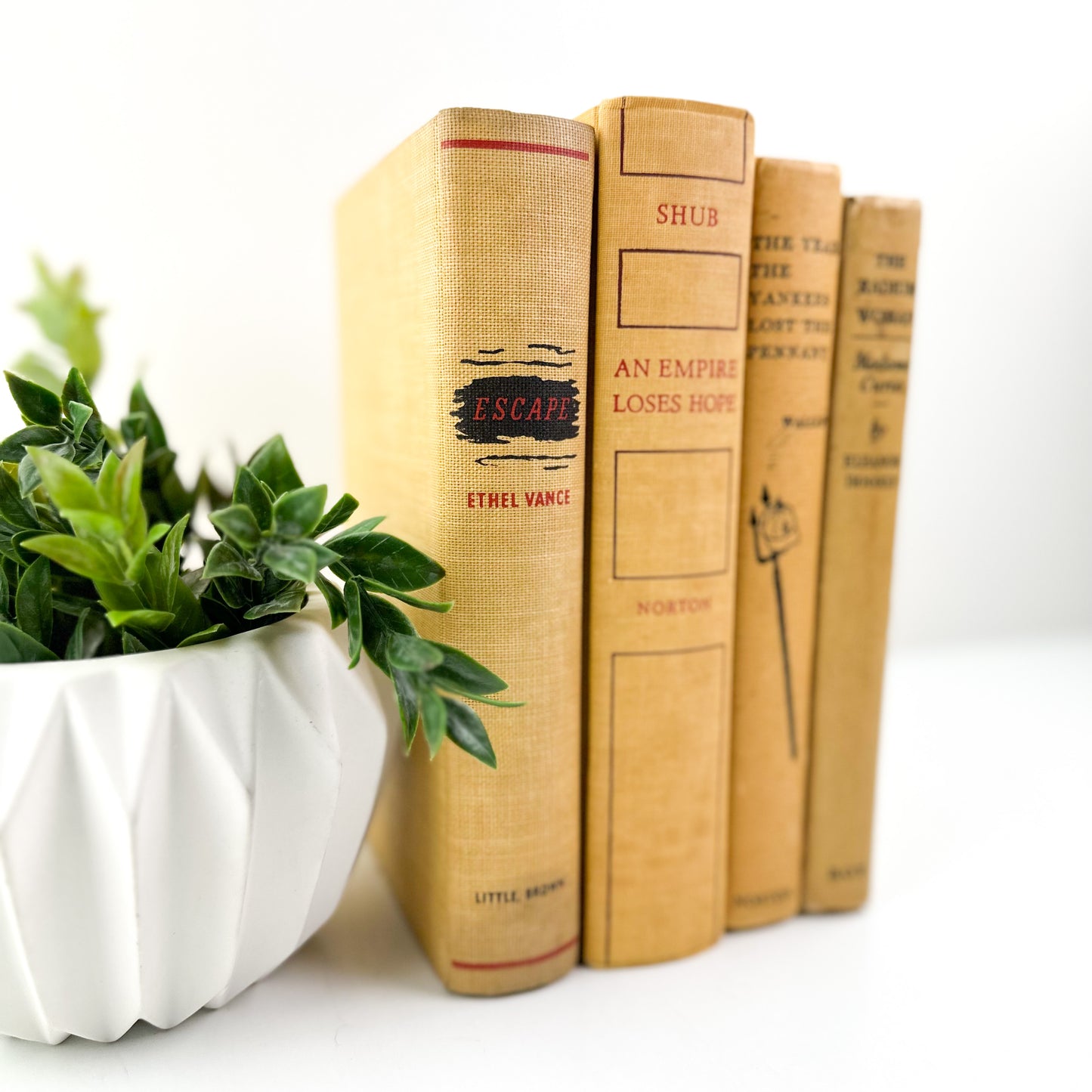 Yellow Decorative Book Set