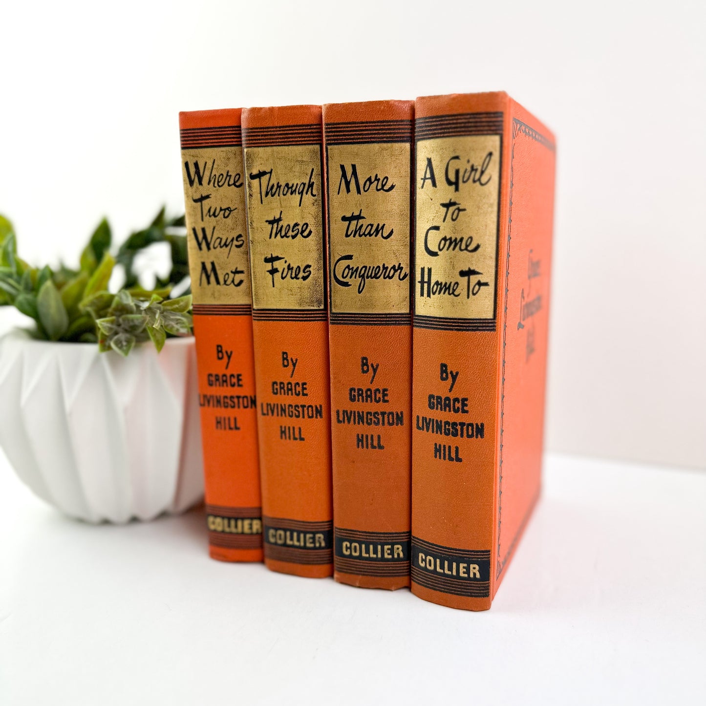 Orange Books for Decoration