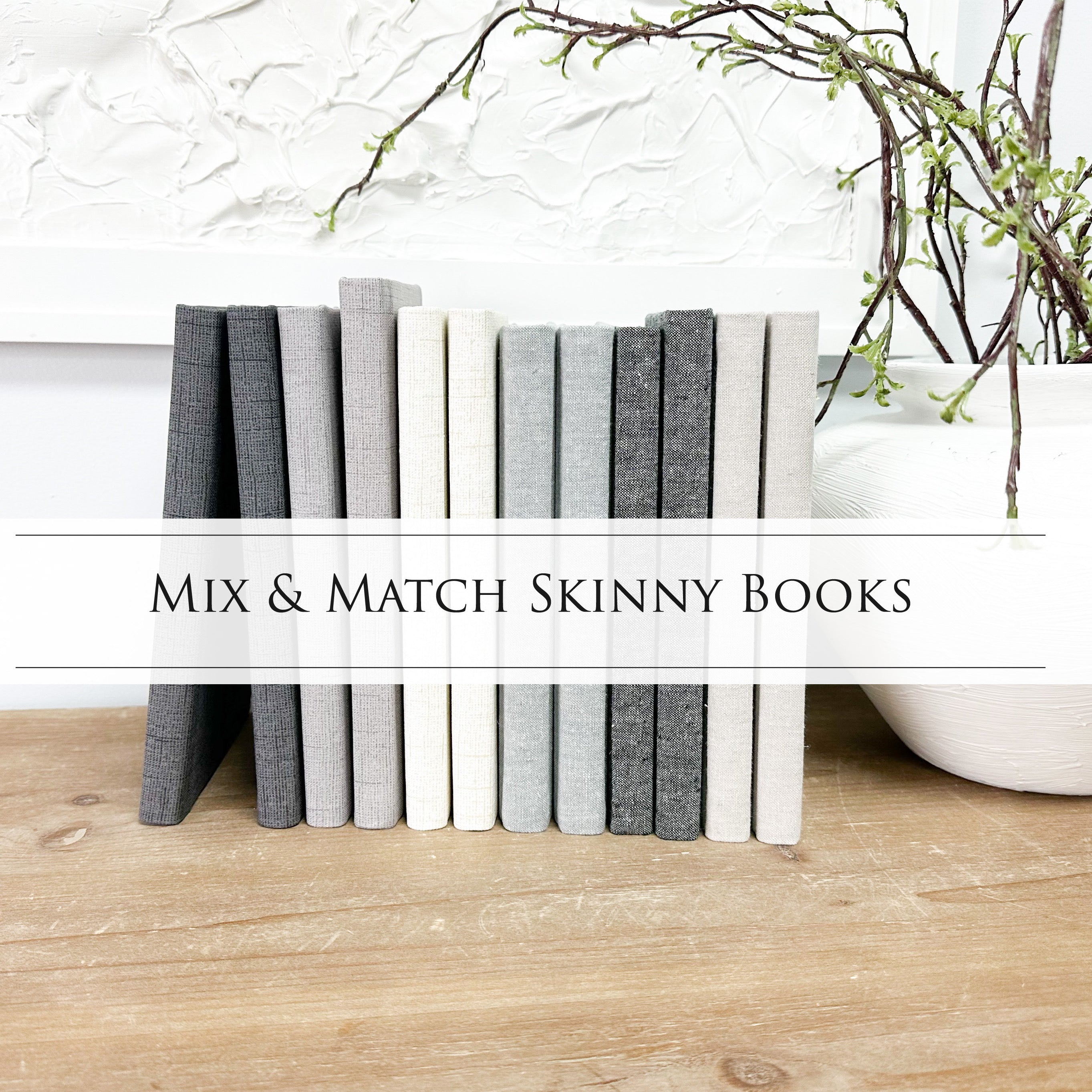 Mix & Match Fabric Covered Decorative Books – Elements
