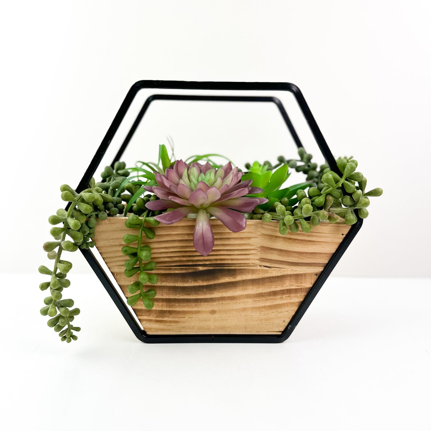 Faux Succulent Planter