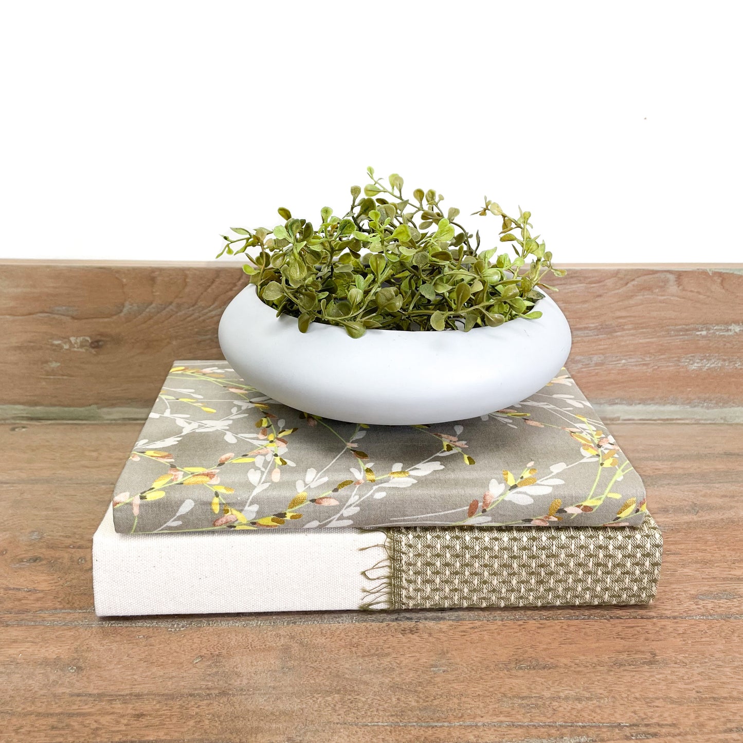 Fabric Covered Decorative Books