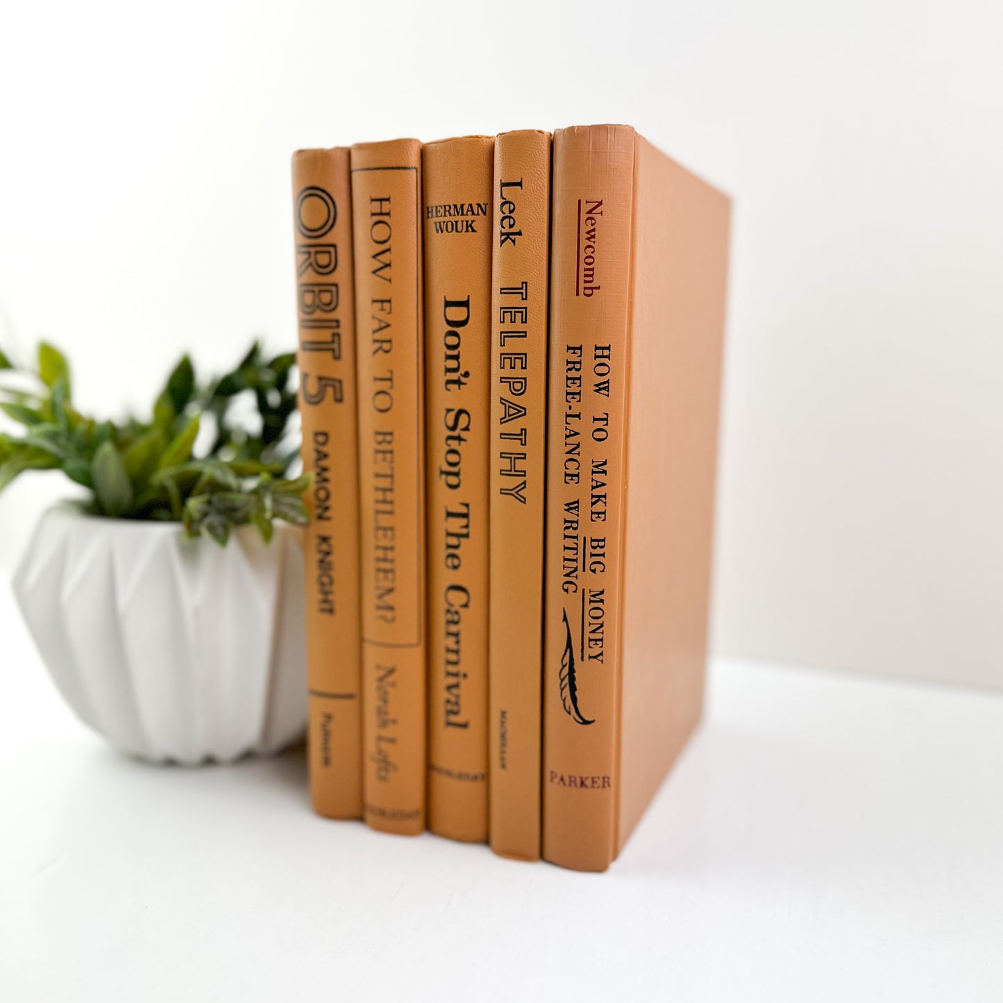 Orange Books for Home Decor