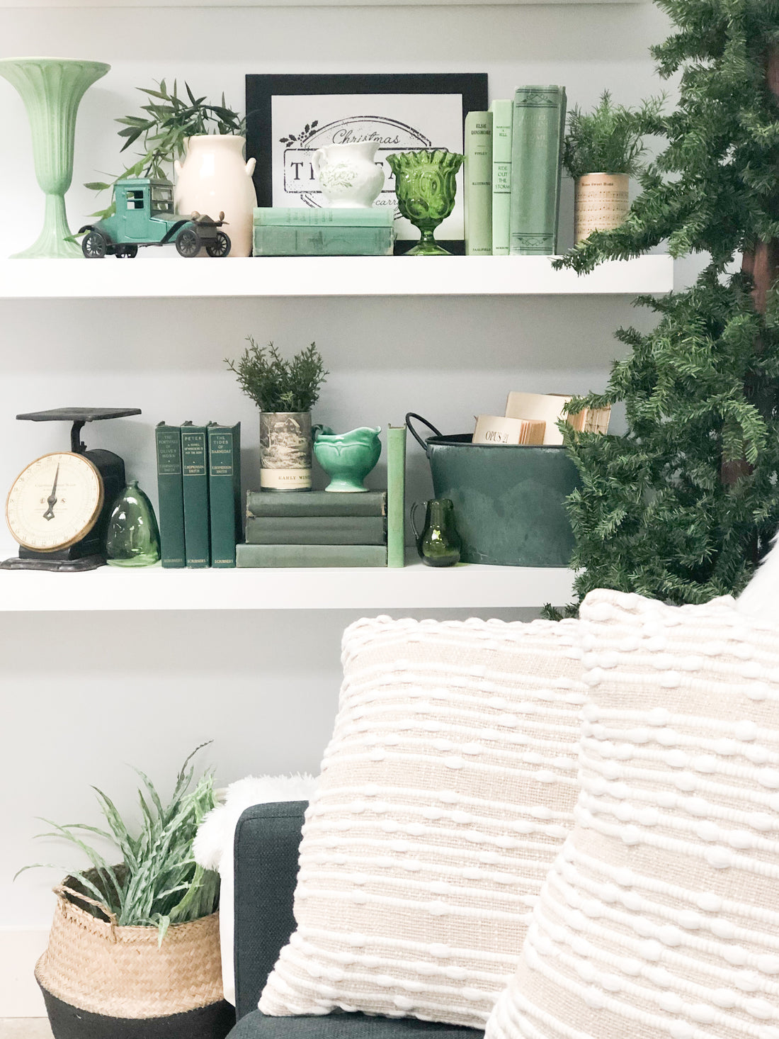 Using Shades of Green for Christmas