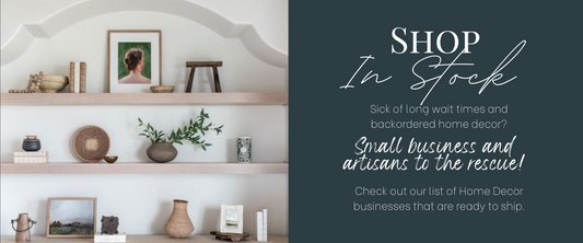 Shop "In Stock" Home Decor from Small Business and Artisans