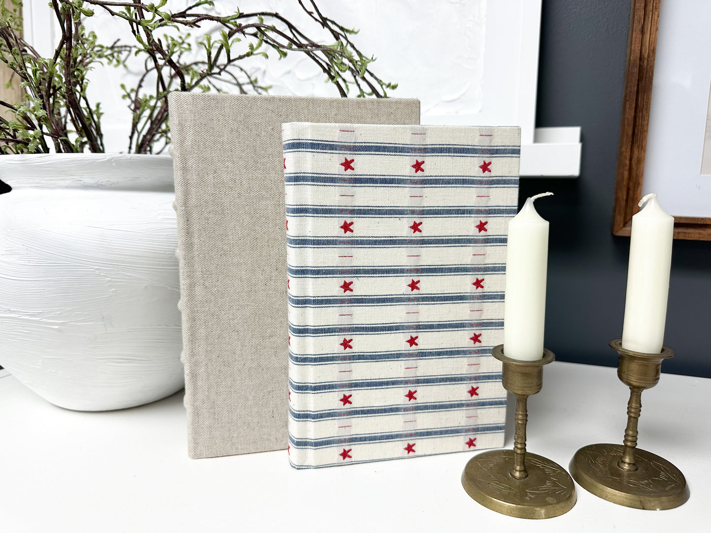 Patriotic Fabric Covered Books