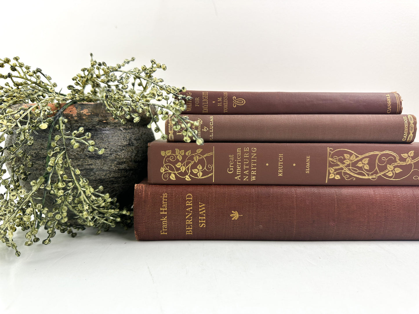 Classic Red Books for Decor