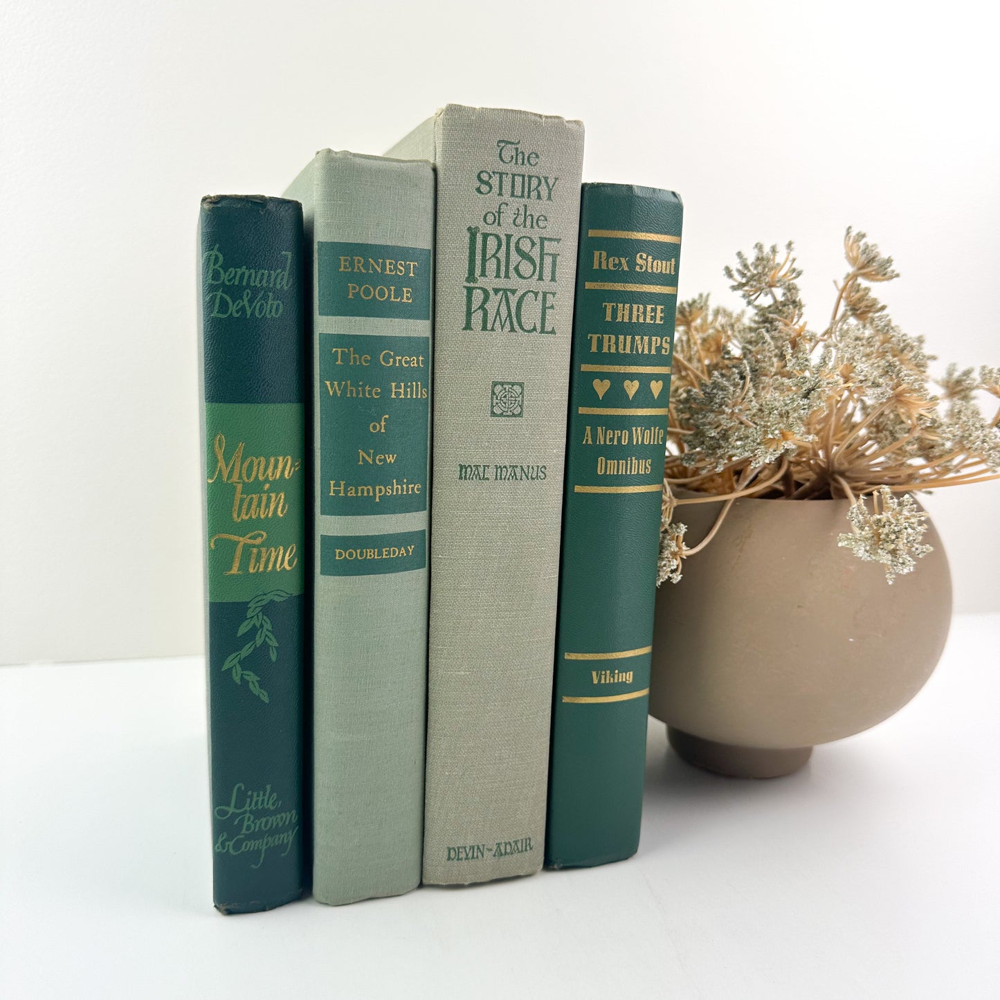 Green and Gray Books for Home Design