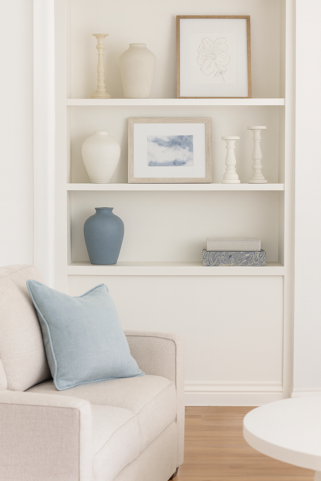 Blue Linen Covered Books