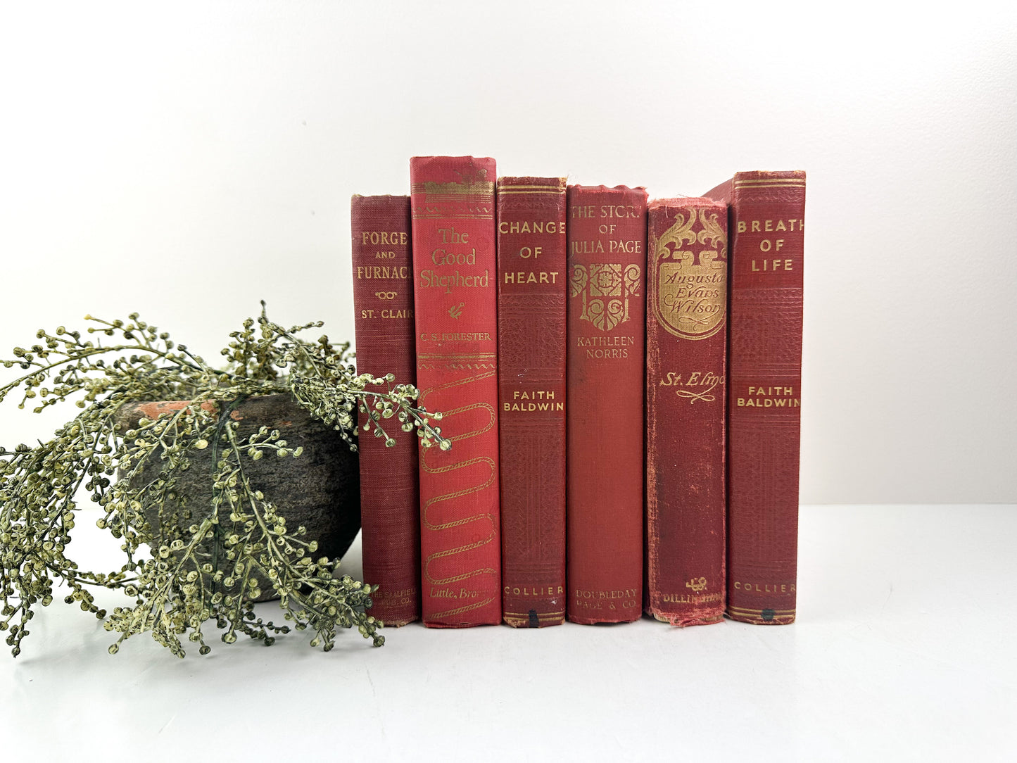 Red Stack of Books