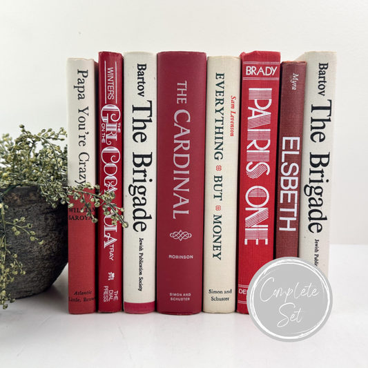 Red and White Books by Color