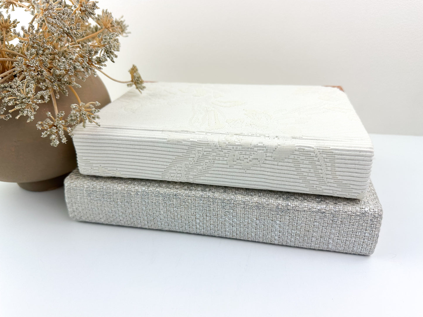 Neutral Fabric Covered Book Set