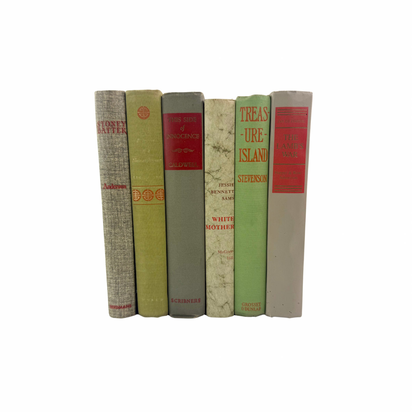 Green and Orange Book Decor