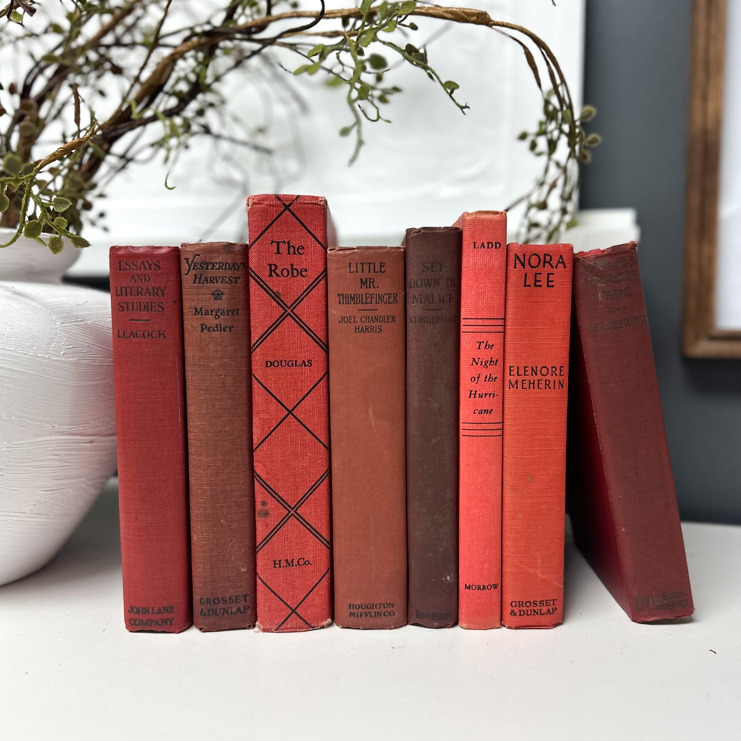 Books by Color- Red Vintage