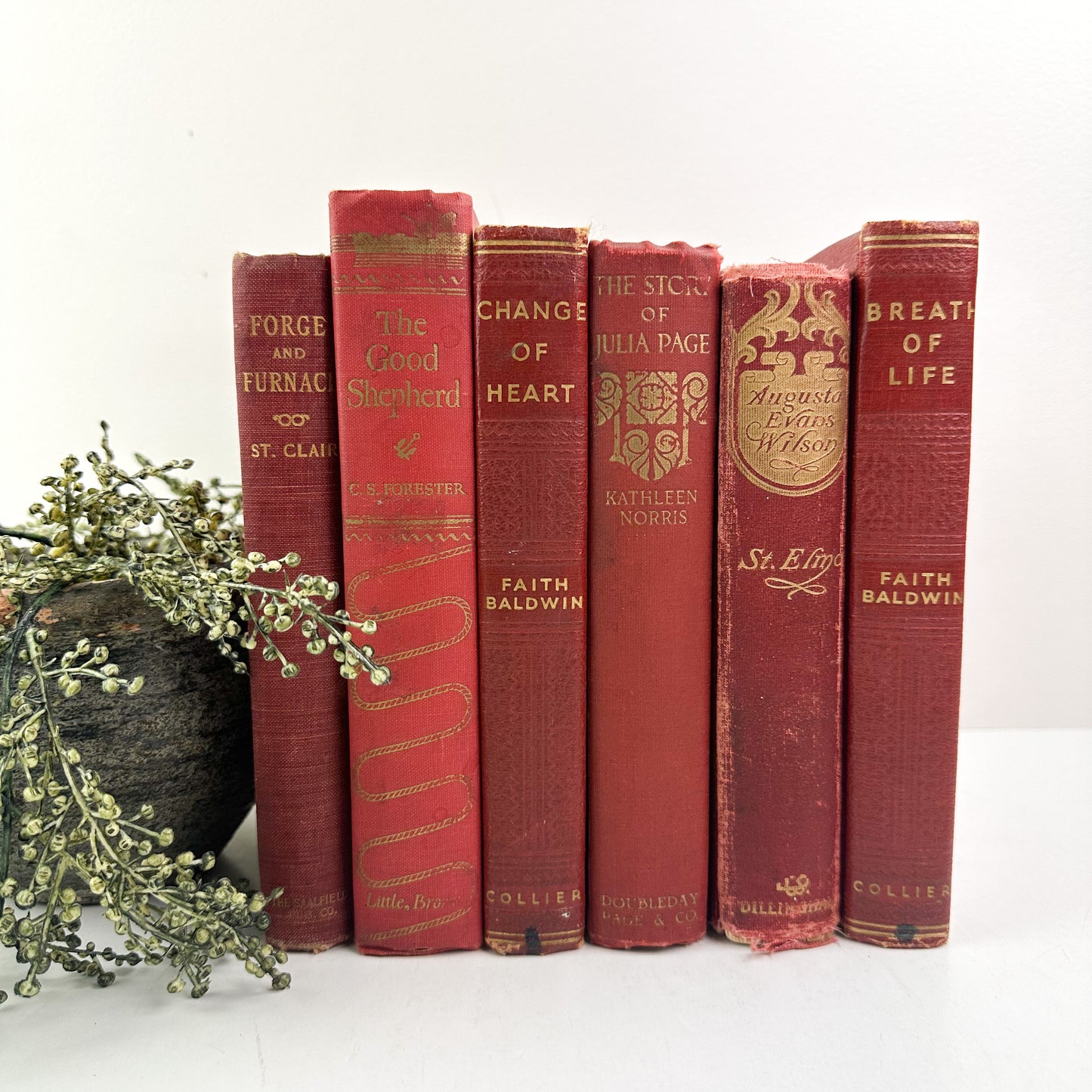 Red Stacking Red Stack of Books – Elements