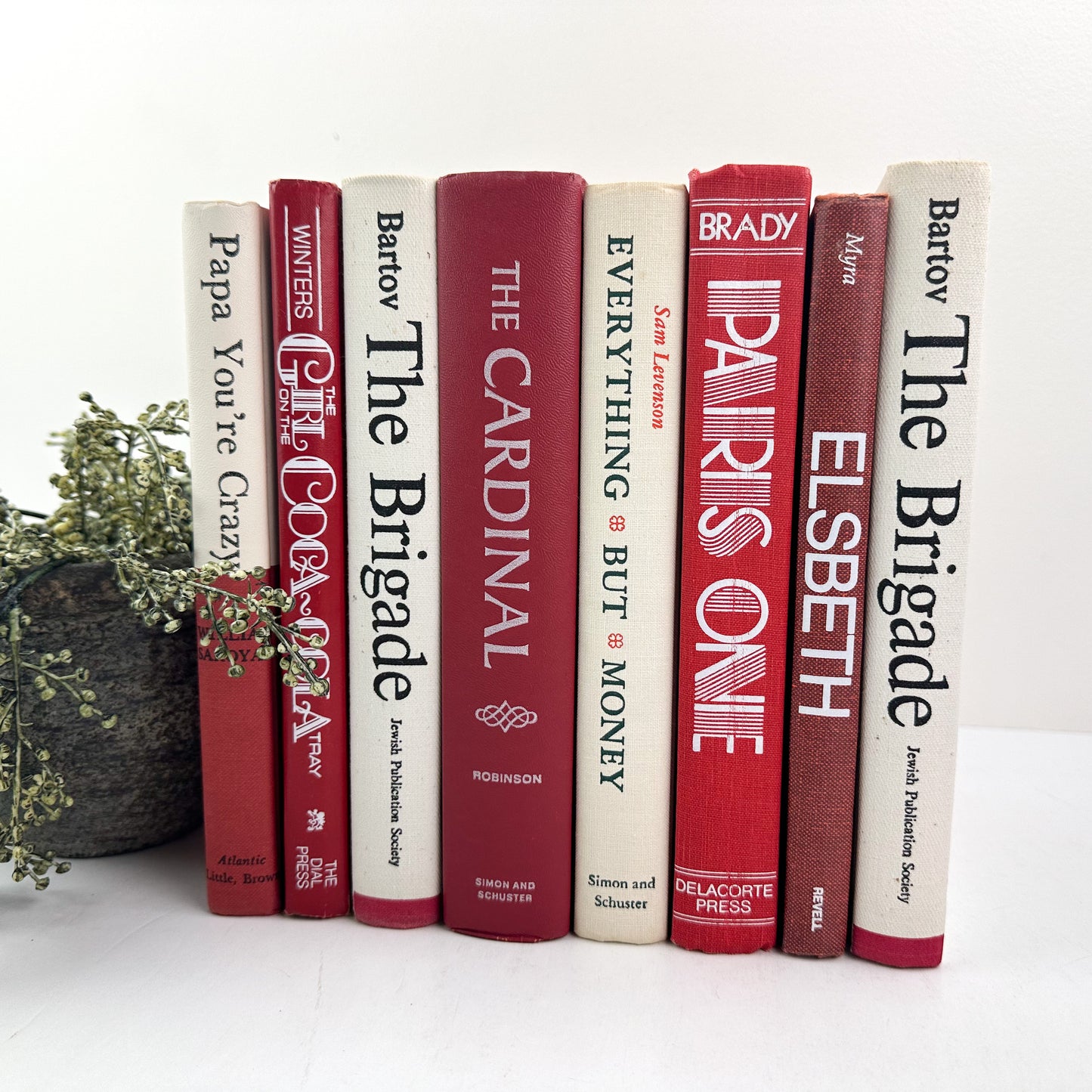 Red and White Books by Color