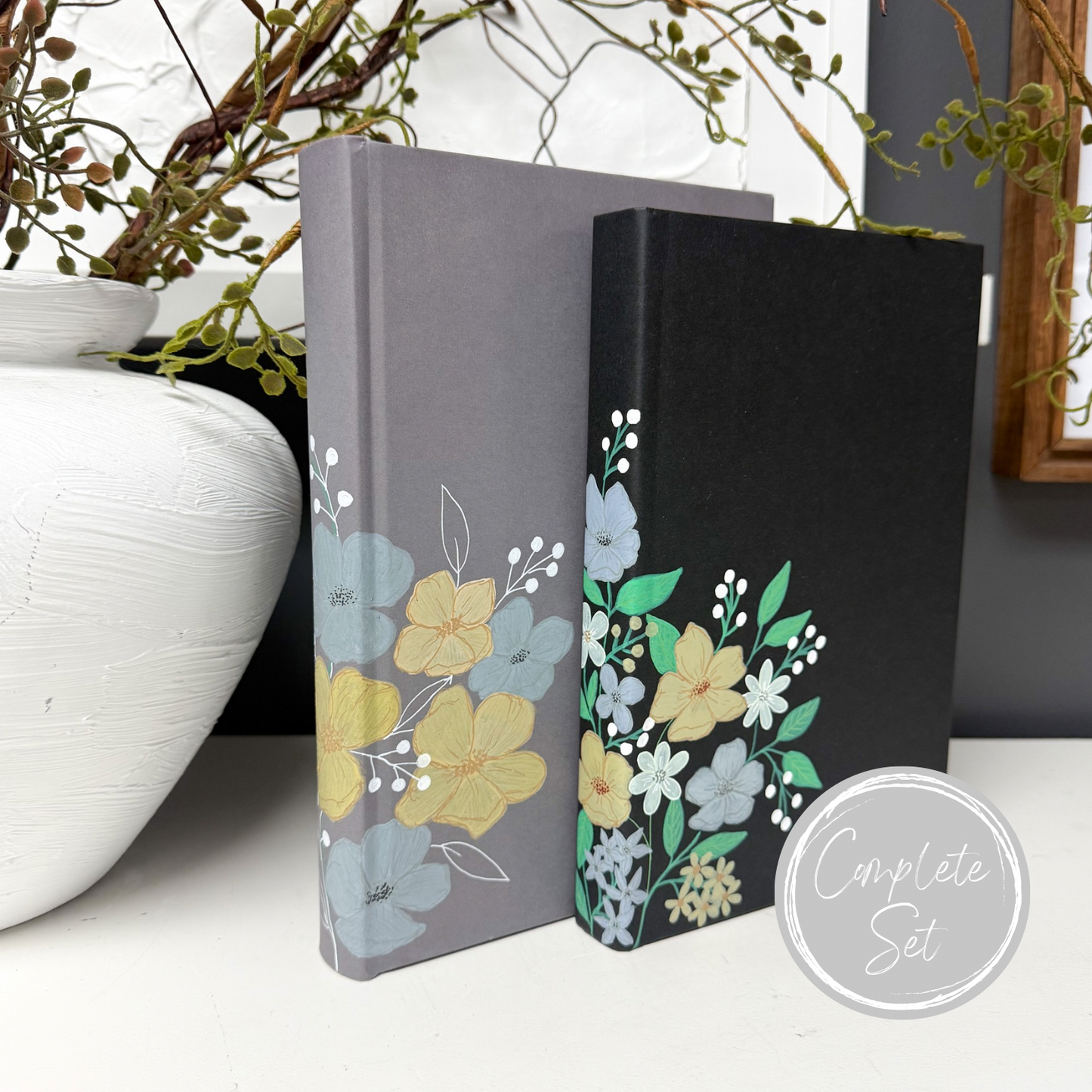 Floral Hand Painted Books