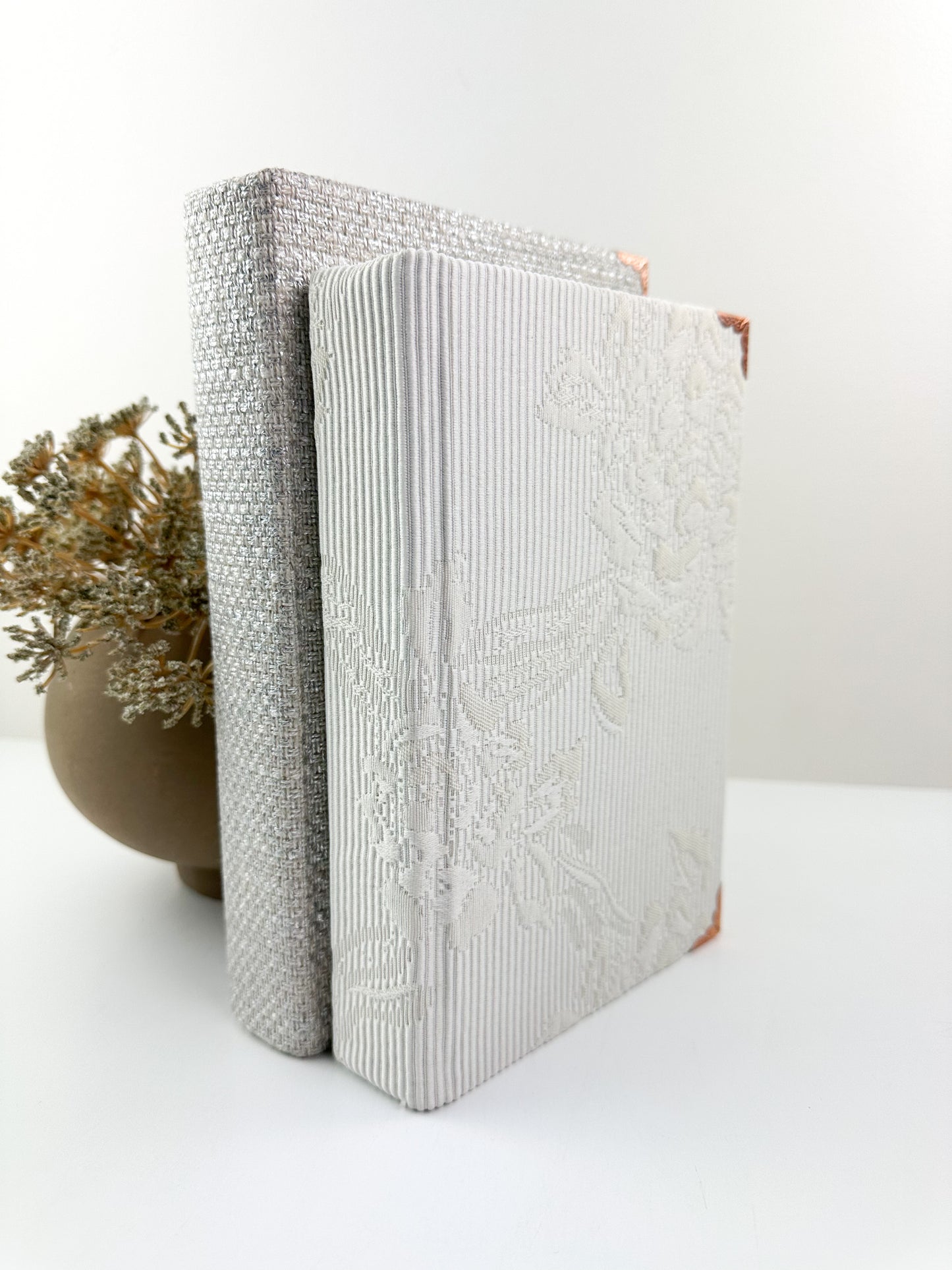 Neutral Fabric Covered Book Set