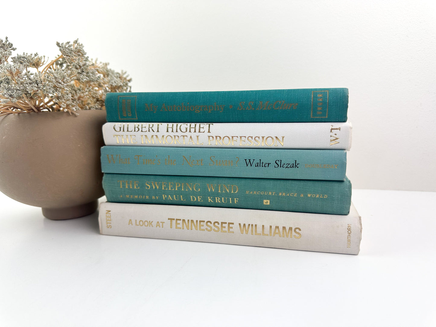 Modern Green Books for Home Decor