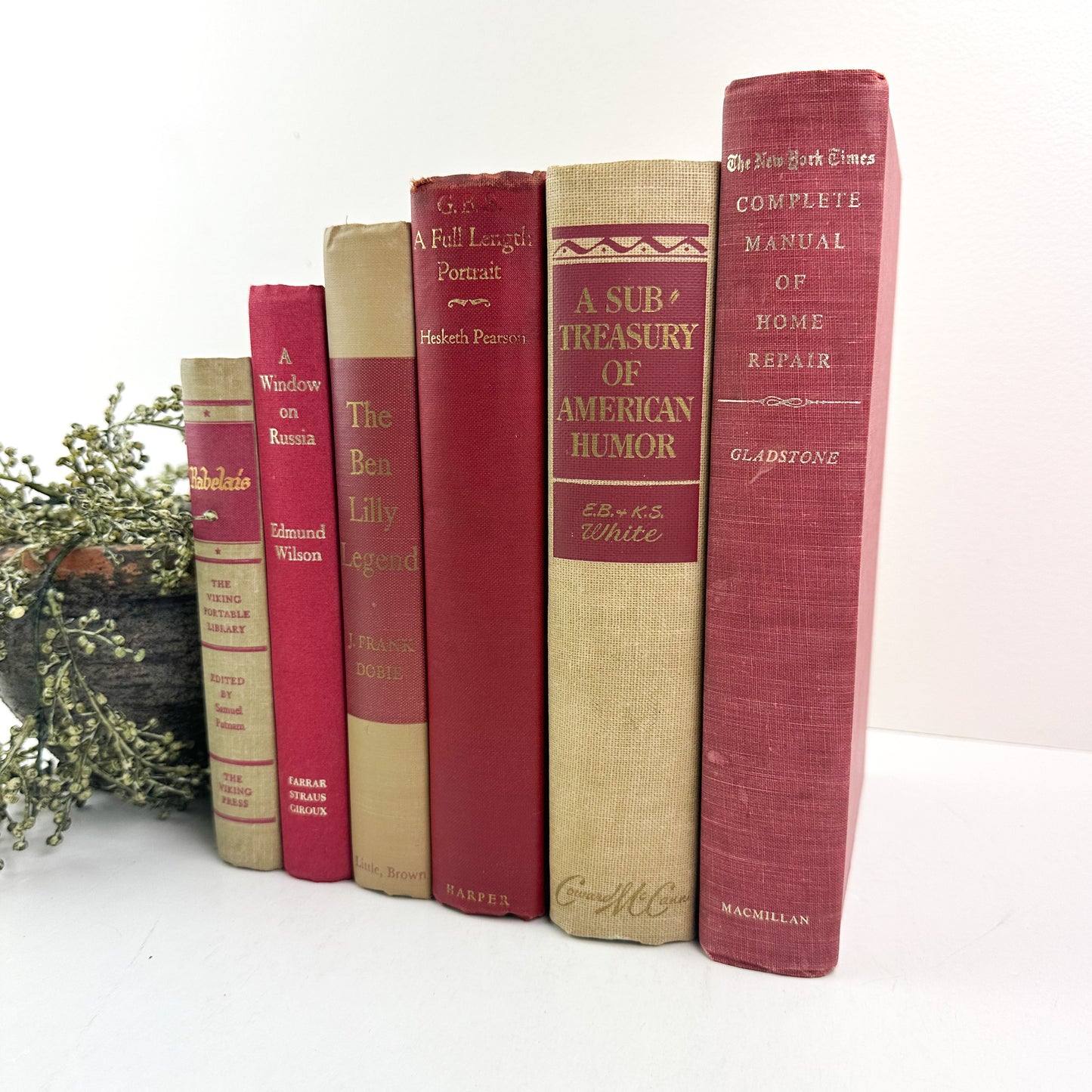 Red and Cream Book Set