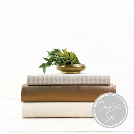 Neutral Decorative Bookshelf Decor