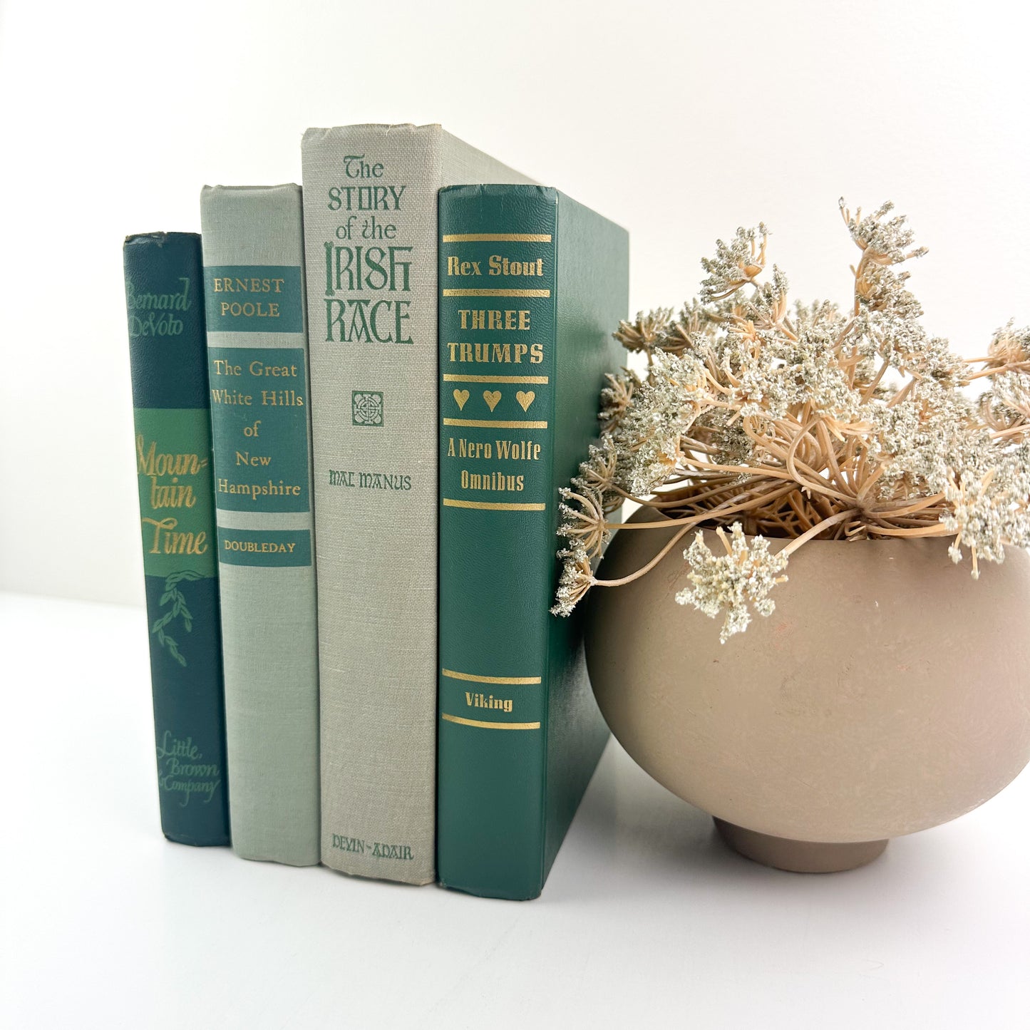 Green and Gray Books for Home Design