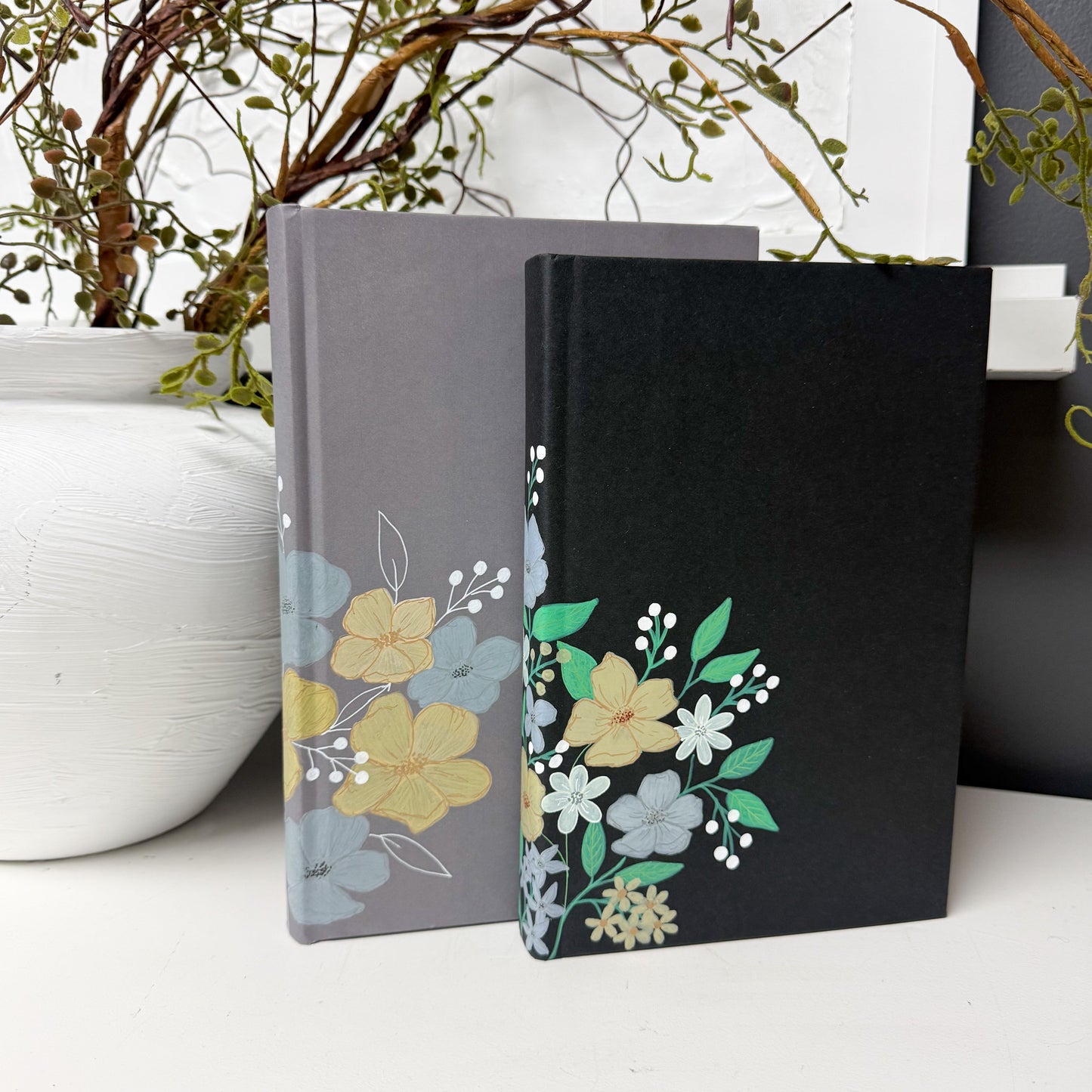 Floral Hand Painted Books