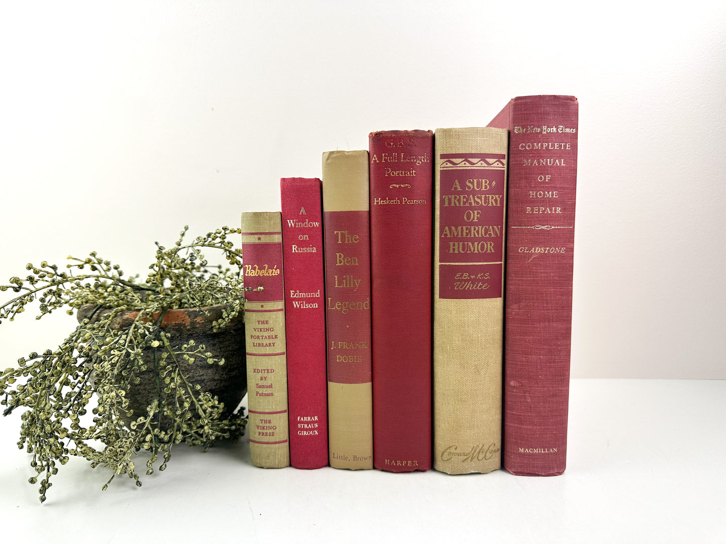 Red and Cream Book Set