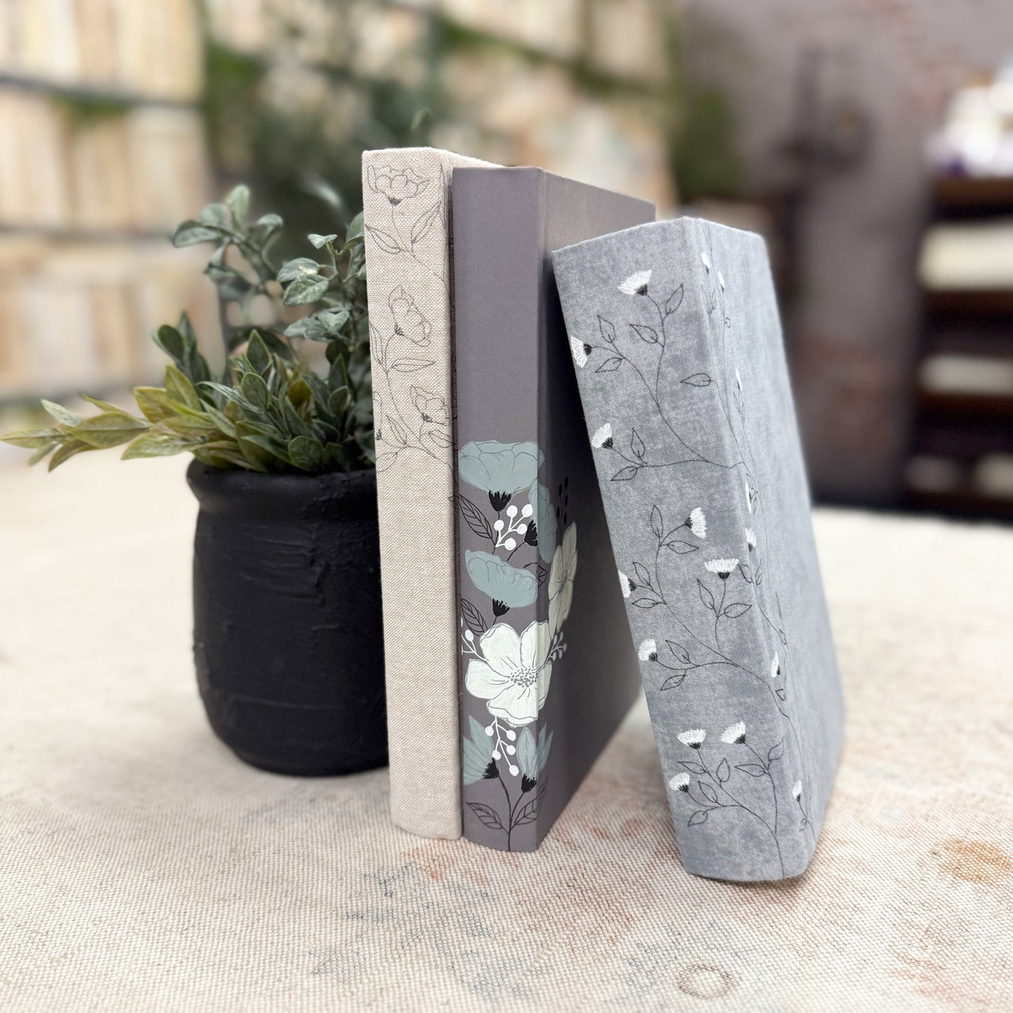 Floral Decorative Book Set