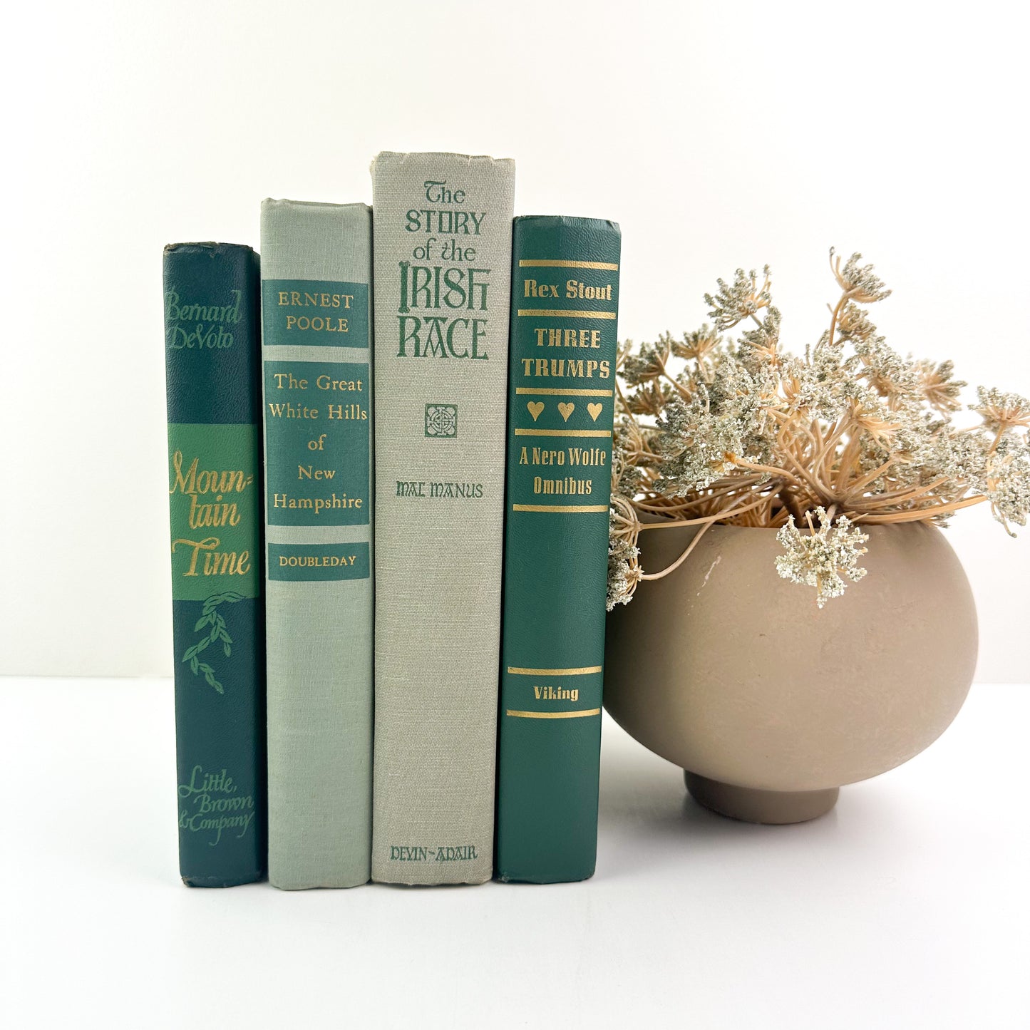 Green and Gray Books for Home Design