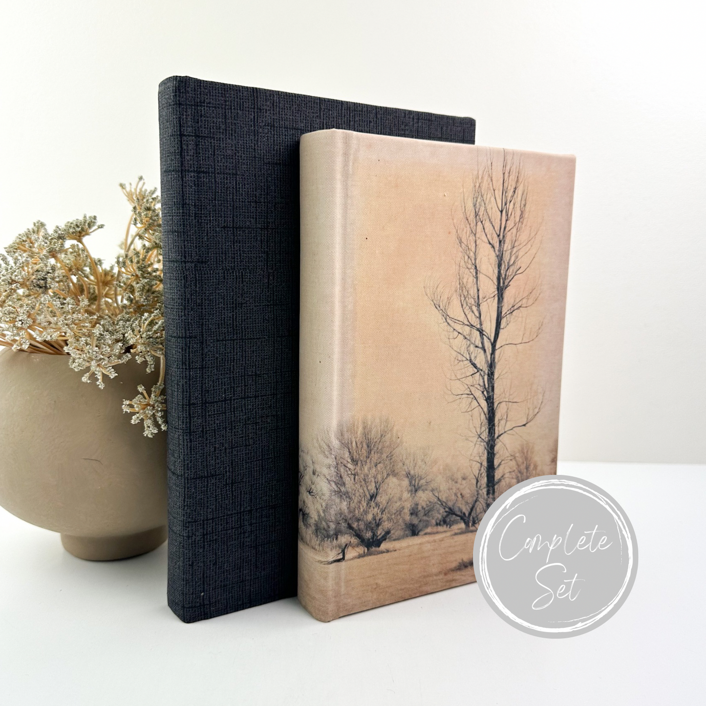 Motif Fabric Covered Book Set